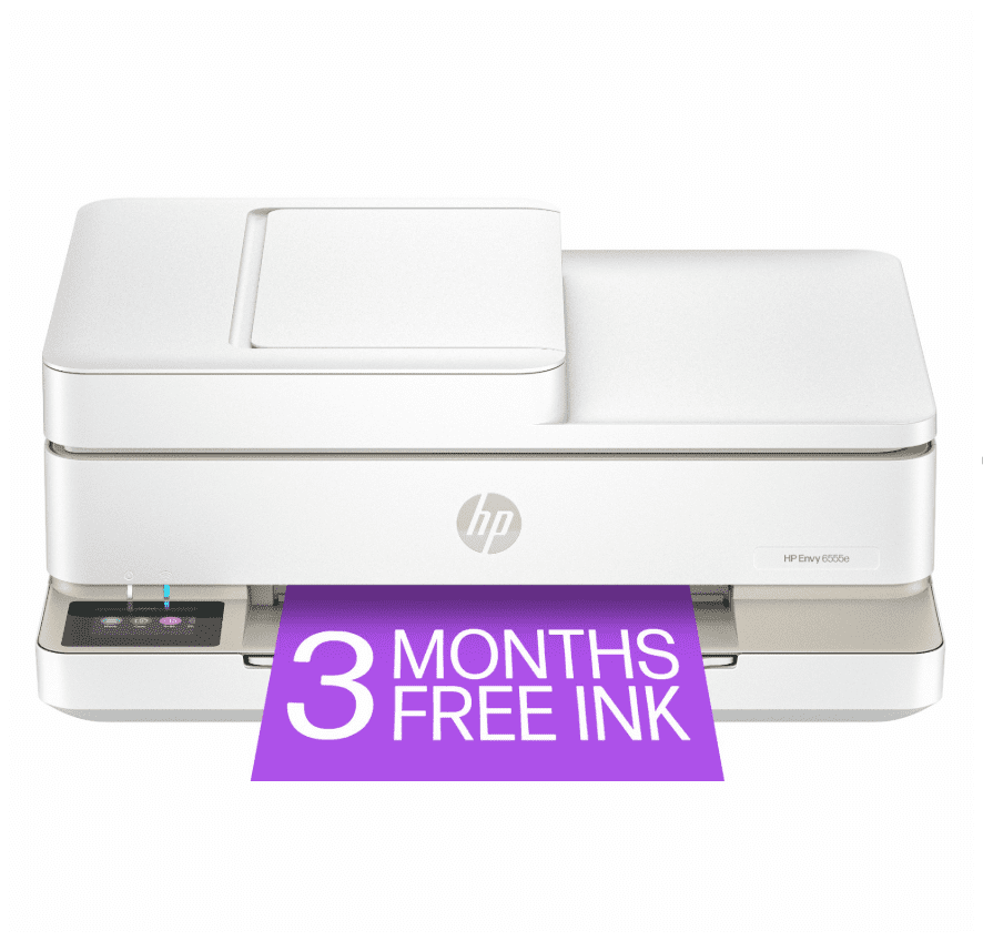HP Envy 6555e All-in-One Inkjet Printer, Color Mobile Print, Copy, Scan, Mobile